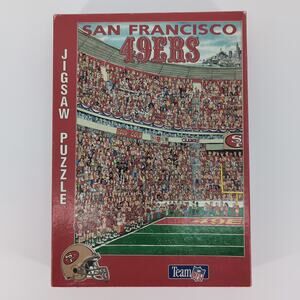 Team NFL Vintage San Francisco 49ers "Fandemonium!" 513 Piece Jigsaw Puzzle GUC